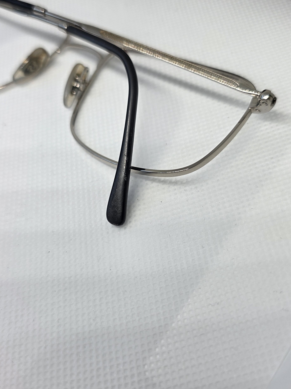 Ray-Ban RB 6434 Silver Metal Aviator Glasses Frames with Black Temples - Picture 6 of 7